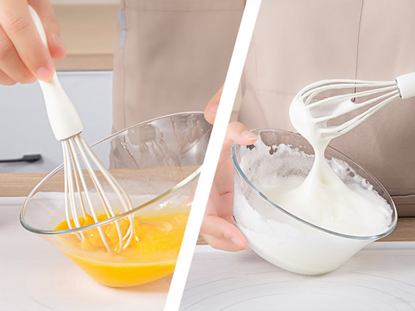 Silicone egg beater