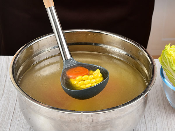 Silicone soup spoon